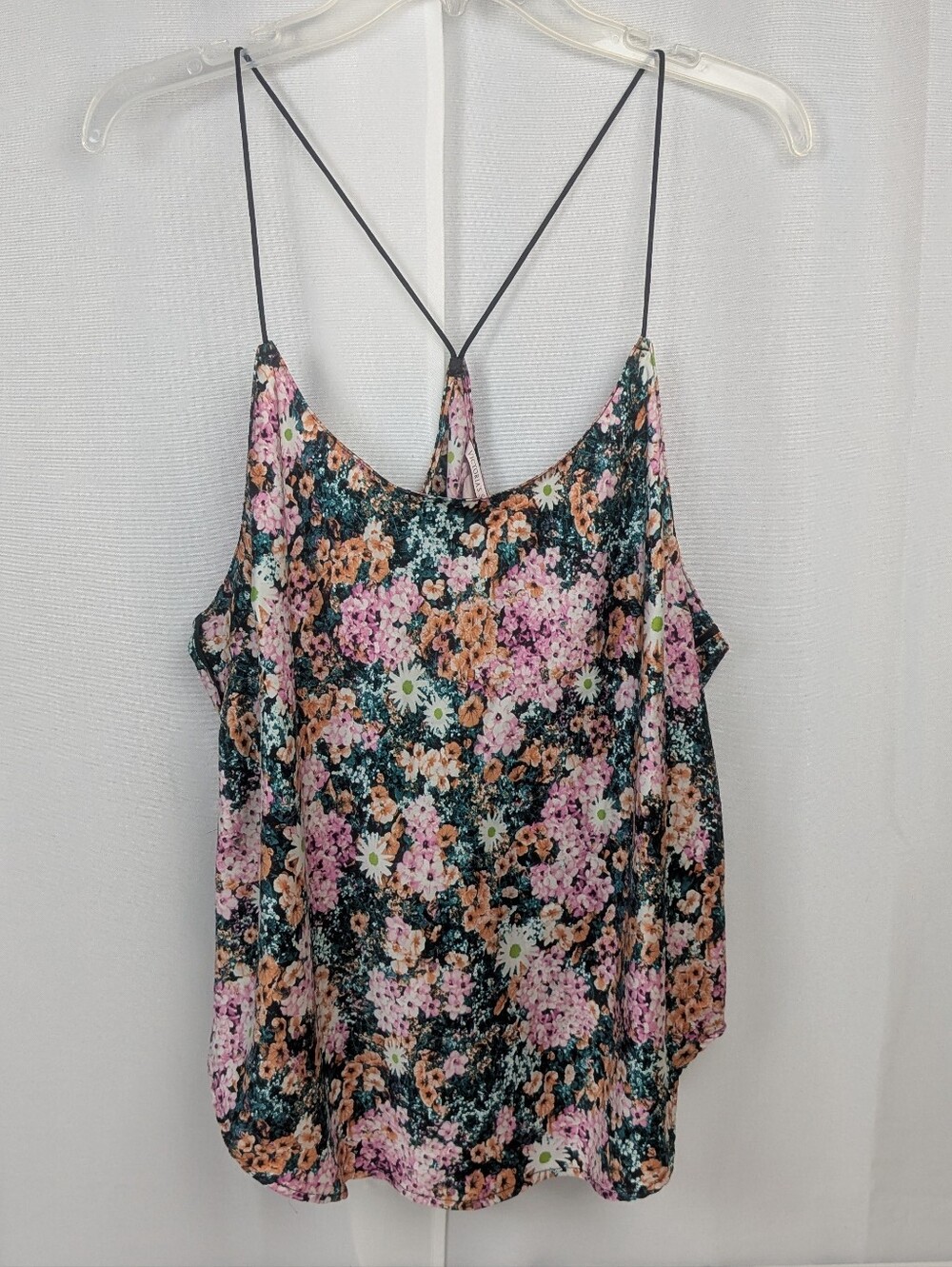 Victoria's Secret Floral Cami Spaghetti Strap Tank Top Size XL
